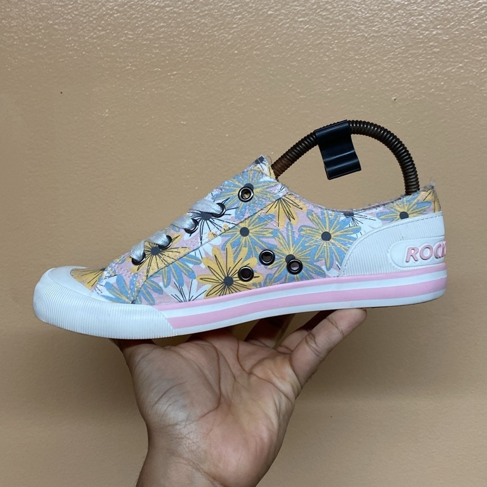 Rocket Dog Jazzin Floral Print Sneakers - Picture 5 of 16